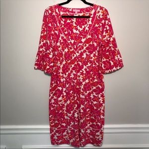 Lilly Pulitzer Floral Lizard Print Jersey Dress M